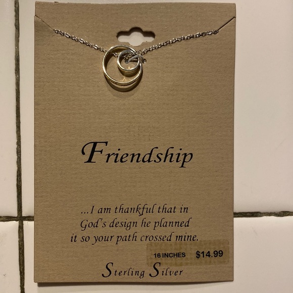 18” sterling silver friendship necklace - Picture 1 of 2